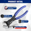 WORKPRO 7 Inch Nail Puller, End Cutting Pliers - Black Finish Chrome Vanadium Steel, High Leverage End Cutting Nipper, Carpenters Pincers, End Snips for Pulling Nails or Cutting Wires