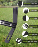 WORKPRO Weed Puller Tool with Long Handle – 2-in-1 Garden Hoe & Weed Rake, 29"-56" Adjustable Manual Weeding Tool, Uprooting Weed Remover Gardening Weeder Tools for Yard, Lawn, Patio and Garden