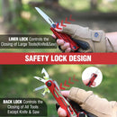 WORKPRO Gifts for Men Father Husband, 24-in-1 Mutitool, Stainless Steel Multitool Pliers with Pocket Knife and Screwdrivers, EDC Self-locking Multi Tool with Sheath, Belt Clip for Fathers Day