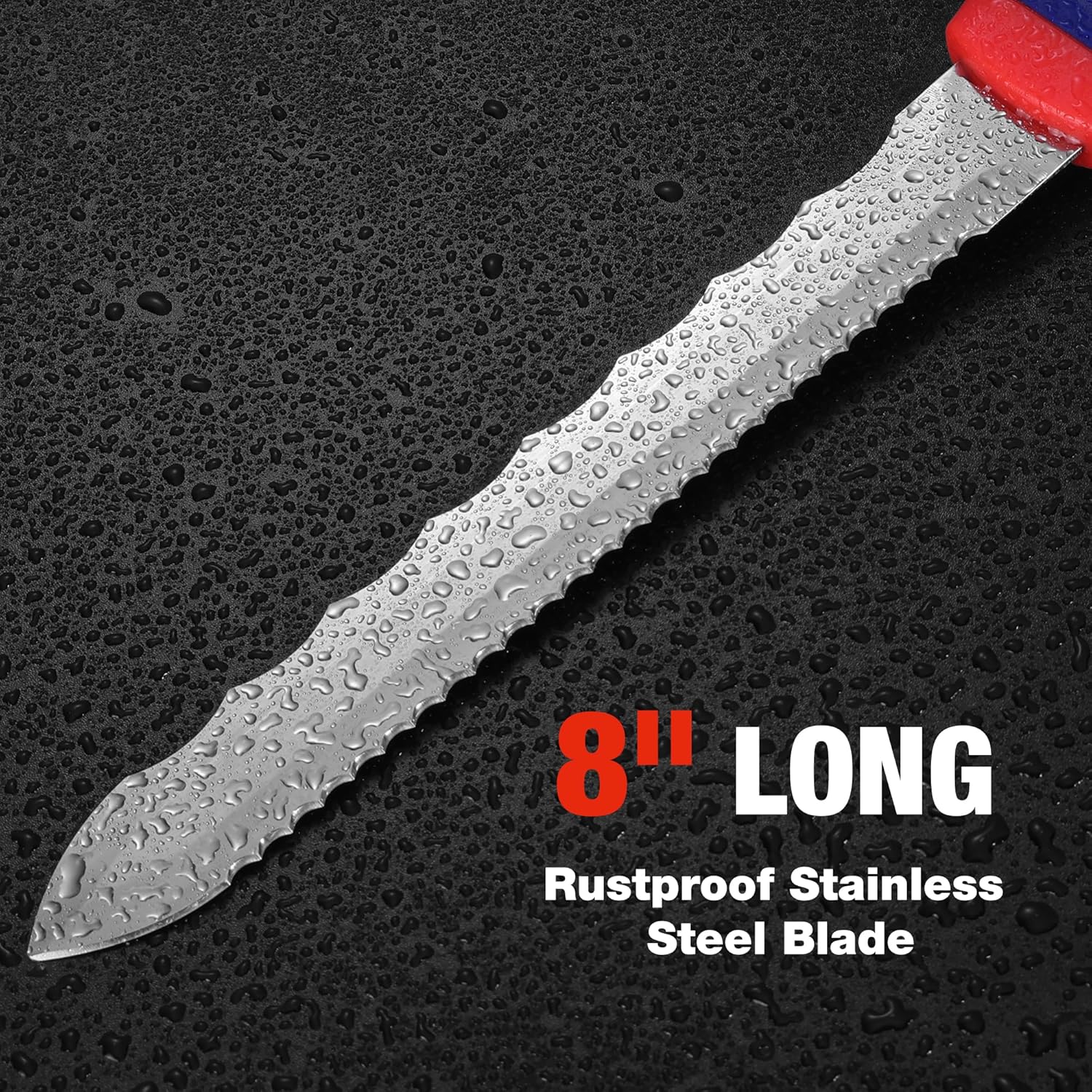 8-inch insulation cutting knife with rustproof stainless steel serrated blade