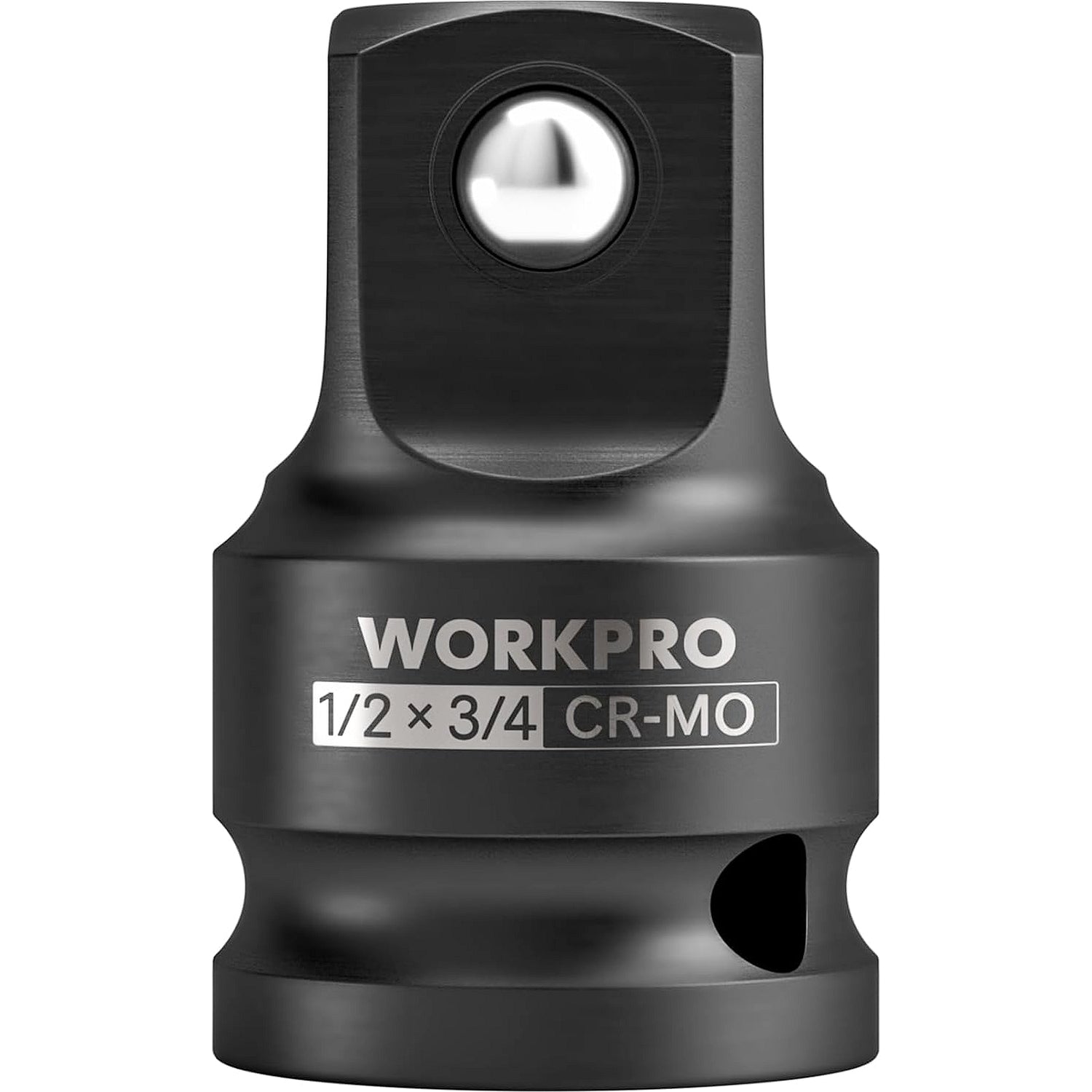 WORKPRO 1/2" F to 3/4" M Impact Socket Adapter, Cr-Mo Steel, Socket Adapter Set for Impact Driver Conversions, Square Drive Reducer for Impact Driver Wrench