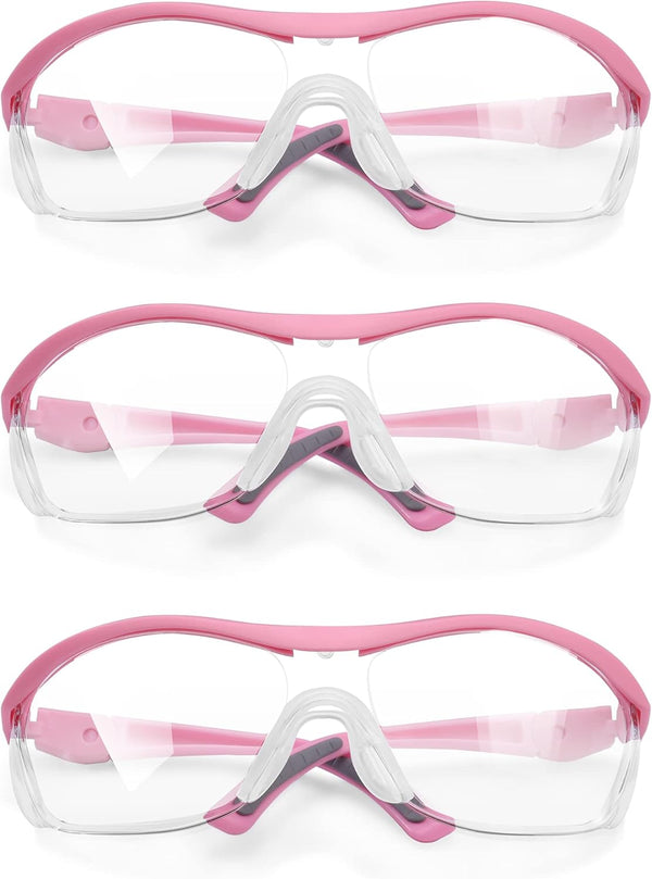 WORKPRO 3-Pack Z87.1 Anti Fog Eye Protection Safety Goggles- Pink Ribbon