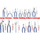 WORKPRO Large Pliers & Wrench Set 6-Piece (10" Water Pump, 10" Slip Joint, 8" Long Nose, 8" Linesman, 6" Diagonal, 8" Adjustable Wrench) for DIY & Home Use, W001329A
