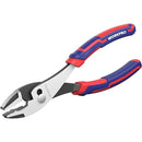 WORKPRO 8” Slip Joint Pliers Tool, Large Soft Grip,Rust Prevention Finish, 3-Zone Serrated Jaw Forged from High Carbon Steel for Maximum Grip