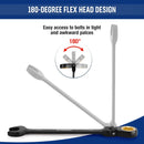 WORKPRO 8 Pcs Ratcheting Combination Flex-Head Anti-Slip Wrench Set