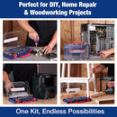 WORKPRO Drill Bit Set, 120-Pieces Impact Driver Bits Set and Screwdriver Bits Set for Screw Driving and Wood Metal Drilling with Storage Case, 1/4" Hex Shank