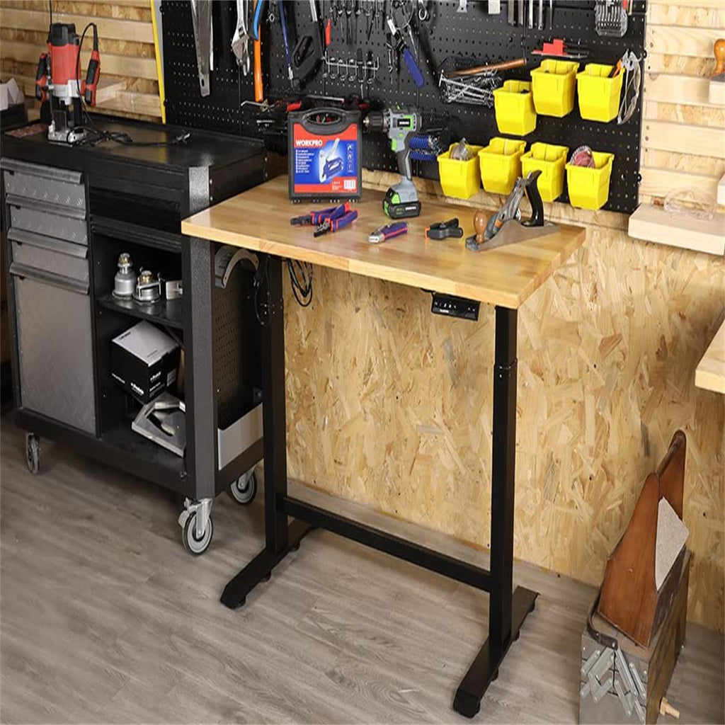 Drill Powered Adjustable Height Work Bench! : 7 Steps (with