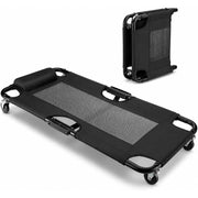WORKPRO 40-Inch Foldable Automotive Creeper, Heavy Duty Rolling Garage Mechanic Creeper, Padded Headrest, 4 Swivel Wheels, 350 lbs Capacity Car Creeper for Repair & Maintenance