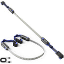 WORKPRO Rechargeable Underhood Work Light, 25inch Long Foldable LED Work Light Bar, 3 Lighting Modes with Adjustable Straps and Hooks, Magnetic Light for Car Repairing/Garage/Workshop/Emergency