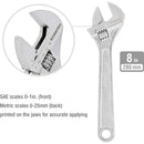 WORKPRO Large Pliers & Wrench Set 6-Piece (10" Water Pump, 10" Slip Joint, 8" Long Nose, 8" Linesman, 6" Diagonal, 8" Adjustable Wrench) for DIY & Home Use, W001329A