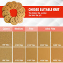 WORKPRO 150-piece Premium Sanding Discs Set, 5" 8 Holes Hook and Loop Sandpaper, 60 80 100 120 150 180 240 320 400 600 Assorted Grits for Random Orbital Sander, Fits Woodworking & Metalworking, Gold