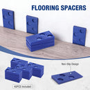 WORKPRO 63-Piece Laminate Flooring Tools, 5-in-1 Vinyl & LVP Flooring Installation Kit with Tapping Block with Handle, Heavy Duty Pull Bar, Double-Faced Mallet & 60-Piece Spacers for Pros & DIY Users