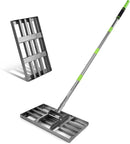 WORKPRO Lawn Leveling Rake, 17” x 10” Rake with 6FT Adjustable Handle | Heavy Duty Leveling Rake with Premium Stainless Steel & No-Slip Grip for Garden, Backyard, Golf Course, Farm, Pasture