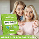 WORKPRO 5PCS Aluminum Garden Tool Set, Powder Coating Compact Gardening Tool Set with Repotting Mat, Outdoor Garden Hand Tools, Ideal Gardening Gift, Green