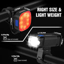 WORKPRO Bike Light for Night Riding, Rechargeable Ultra-Bright Bike Lights Front and Back, 3+5 Modes Bicycle Headlight and Taillight Set, Waterproof Cycling Lights for Mountain, Road Bike Riding