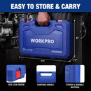 WORKPRO 9-Way Slide Hammer Puller Set, 27-Piece Slide Hammer Kit, Wheel Bearing Removal Tool for Front Hub & Rear Axle, Heavy Duty Bearing Puller Set with Carry Box