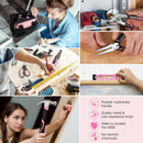 WORKPRO Pink Drill Set with UPGRADED Tool Bag, 157PCS Tool Kit For Home with 20V Cordless Drill Driver, Household Pink Tool Set including Screwdriver, Hammer, Tool Kit for Women and Men - Pink Ribbon