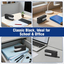 WORKPRO 3 Pack Staplers, Pink, Black, Blue, 2-in-1 Stapler with Staples