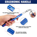 WORKPRO 2-in-1 Telescoping Inspection Mirror with Telescoping Magnetic Pick-Up Tool, Round Mirror, Extendable Mirror up to 30in; Non-Slip Handle; 360° Inspection Mirror Telescoping Swivel Head