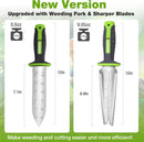 WORKPRO Hori Hori Garden Knife, 7" Stainless Steel Blade with Cutting Edge, Garden Tools with Oxford Sheath, Ergonomic TRP Handle with Hanging Hole for Weeding, Planting, Digging