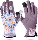 WORKPRO Floral Garden Gloves for Women, Gardening Gloves for Women/Ladies | Printed Breathable Working Gloves with Touchscreen Design & No-Slip Palm Grip for Weeding, Planting, Raking and Pruning