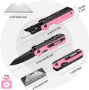 WORKPRO 2-in-1 Folding Knife, Quick-Change Box Cutter with Belt Clip, Liner Lock, and G10 Handle, Extra 10 SK5 Blades Included