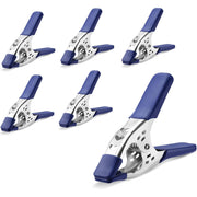 WORKPRO 6-Inch Spring Clamps, 6 Pack, Heavy Duty Metal Clamps with PVC Jaw Pads, Strong Grip for Woodworking, DIY Projects, Crafts and Home Use
