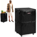 WORKPRO Large Rolling Grocery Bag, 36-Gallon Tote with 5 Wheels, 110 lbs Capacity, Dual Carry, Wide Zipper & Extra Storage for Shopping, Laundry & Moving