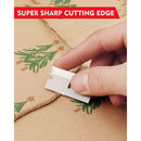 WORKPRO 100-Pack Single Razor Edge Blades, Industrial Scraper Razor Blades, High Carbon Steel One Edge Razor Blades
