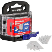 Utility knife blade dispenser with SK5 standard replacement blades, 50-pack