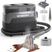 WORKPRO portable steam cleaner machine with hose and included cleaning tool attachments