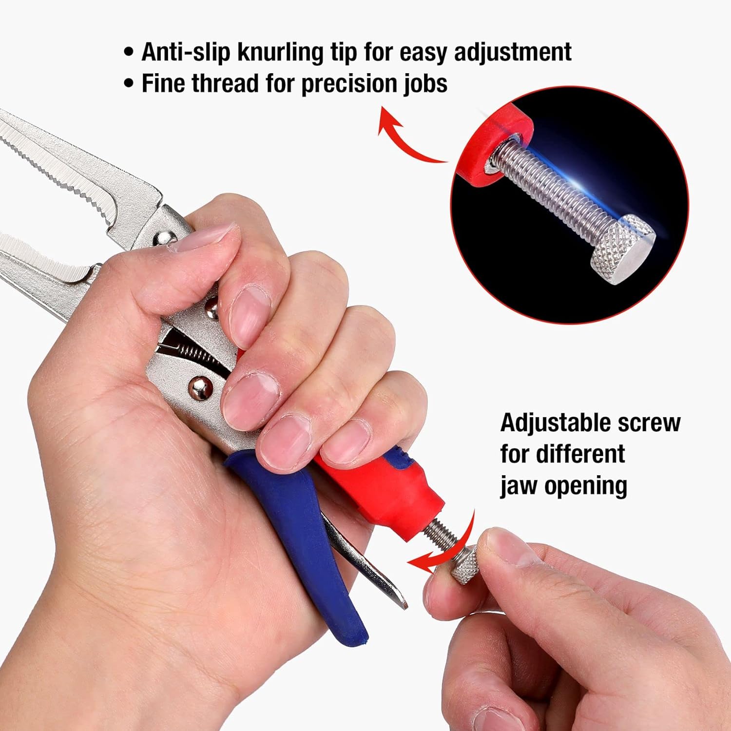WORKPRO 3 Pcs Locking Pliers Set with innovation quality high-quality durable secure convenient steel grip