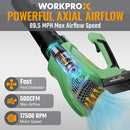WORKPROX 20V Electric Cordless Leaf Blower, Variable Speed, 4.0Ah Battery & type-C Charging Cable Included