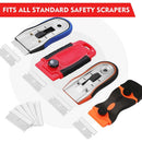 WORKPRO 200-Pack Single Razor Edge Blades, Industrial Scraper Razor Blades, High Carbon Steel One Edge Razor Blades