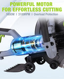 WORKPRO 16 Inch Wet Concrete Saw with Water Cutting Attachment, 1600W 3100RPM Electric Concrete Saw, Max Cutting Depth 6.69", Ideal for House, Foundation, Courtyard Renovation