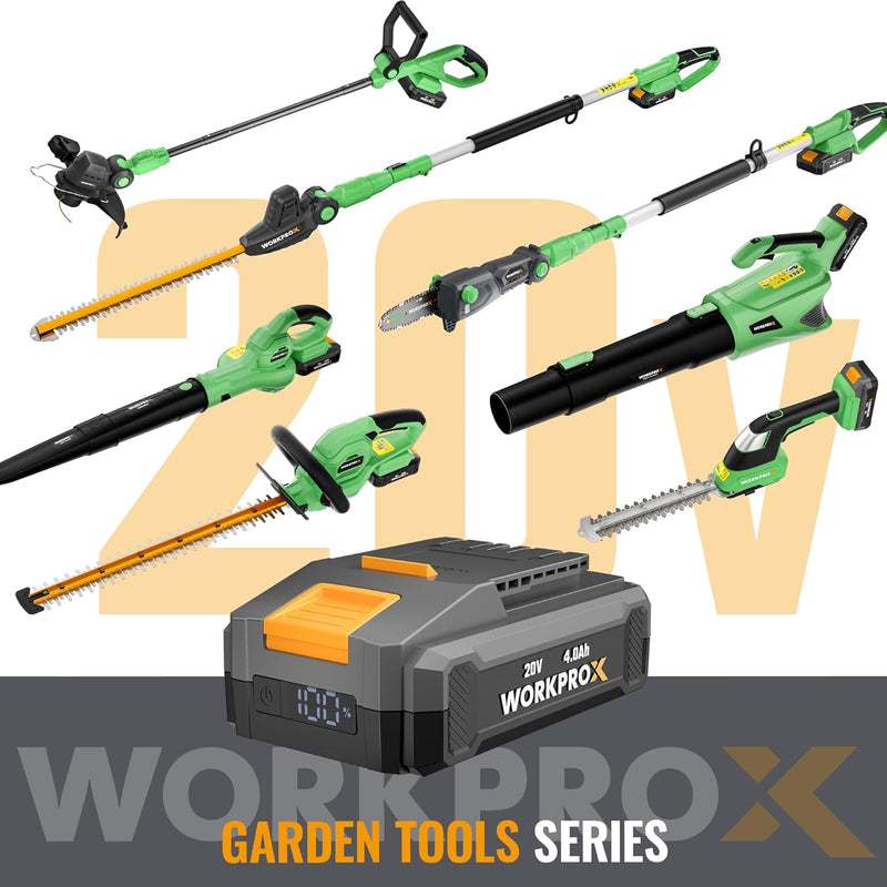 WORKPROX 2 in 1 Lawn Edger & Weed Trimmer  with 2Pcs Grass Trimmer Spool Line - 20V