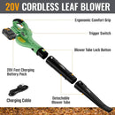WORKPROX 20V Cordless Electric Leaf Blower with Type-C Charging, 138MPH 170CFM High Speed