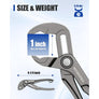 WORKPRO 4-Inch Mini Water Pump Plier - Grey