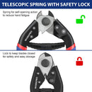 WORKPRO Cable Cutter, 7-1/2 Inch Heavy Duty Wire Rope Cutter, Chrome Vanadium Steel Jaw, For Hard Wire Ropes, Steel Wires And Aircraft Cables