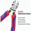 WORKPRO 6” Wire Cutters Heavy Duty CRV Steel, Diagonal Pliers for Cutting Wires Craft, Comfort Grip Handle