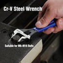 WORKPRO 6-Inch Compact Adjustable Wrench, Wide Jaw Cr-V Steel Black Oxide Finish, for Medium-Duty Use (M6¨CM16 Bolts), Metric & SAE Scales, for Home, Garage, DIY & Light Workshop Applications