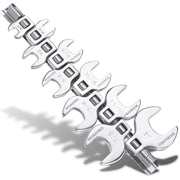 WORKPRO 10-piece SAE crowfoot wrench set, chrome-plated 3/8 in drive
