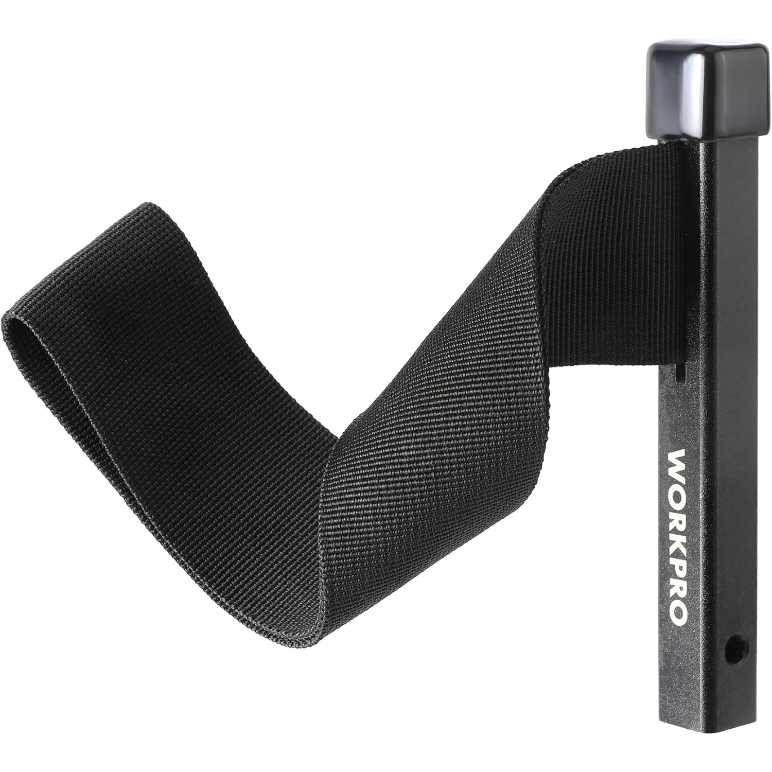 Nylon strap oil filter wrench head with V-shaped strap for grip