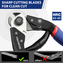 WORKPRO Cable Cutter, 7-1/2 Inch Heavy Duty Wire Rope Cutter, Chrome Vanadium Steel Jaw, For Hard Wire Ropes, Steel Wires And Aircraft Cables