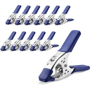 WORKPRO 6-Inch Spring Clamps, 12 Pack, Heavy Duty Metal Clamps with PVC Jaw Pads, Strong Grip for Woodworking, DIY Projects, Crafts and Home Use