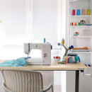 WORKPRO 60" Height Adjustable Work Table with Crank Handle, with Casters and Leveling Feet, 500 Lbs Load Capacity