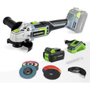 WORKPRO 20V Cordless Angle Grinder Kit, 4-1/2 Inch, Lightweight Angle Grinder Tool w/ 4.0Ah Lithium-Ion Battery & Fast Charger