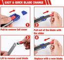 WORKPRO 18mm Retractable Utility Knife with 10-Piece SK5 Blades | Heavy Duty Snap-off Box Cutter, For Cartons, Cardboard and Boxes, Perfect for Office and Home Use