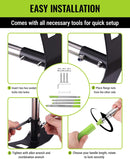 WORKPRO Weed Puller Tool with Long Handle – 2-in-1 Garden Hoe & Weed Rake, 29"-56" Adjustable Manual Weeding Tool, Uprooting Weed Remover Gardening Weeder Tools for Yard, Lawn, Patio and Garden
