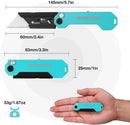 WORKPRO EDC Folding Utility Knife, Mini Box Cutter with Quick Open Axis Lock, Quick Change Blade Razor Knife, Foldable Small Pocket Knife with Belt Clip